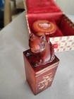 Vintage Chinese Carved Stone Stamp With Original Pad   Box