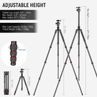Neewer Carbon Fiber 66 Inches Camera Tripod Monopod With 360 Degree Ball Head