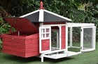 77  Wood Chicken Coop Backyard Hen House 2-4 Chickens With 2 Nesting Boxes New