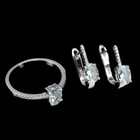 925 Sterling Silver Sets Oval Blue Aquamarine 7x5mm Gemstone Jewelry