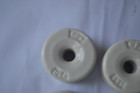 Vint  White Porcelain Electrical Wp6 Fence Wire Insulators Lot Of 6  Arts Crafts