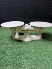 Vtg Penn Phila Pa Baker   s Balance Beam Cast Iron Double Pan Scale    refurbished   