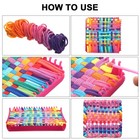 Shappy 96 Pcs Weaving Loom Loops 12 Colors 7 Inch Potholder Weaving Loops Rai   