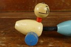 Vintage 1940s Fisher-price Quacky Family Pull Toy Ma Duck With 3 Baby Ducks