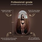 Large Spray Tan Tent     Deluxe Pop Up Tent Portable Tanning Booth With Carr