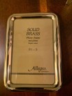 Vtg Lot Of 3  Brass   Gold-tone Small Mini Rectangle  Picture Photo Frames