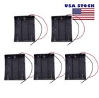 5 Pcs Battery Holder Storage Case Box For 3 X 18650 17650 W  Wire Lead Us Stock