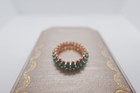 Gift cartlerrose Gold And Green Agate Clash De Ring Size 8