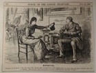 Punch Cartoon 1889 Antique Original Rare Vhtf Etch Fashion Mens Hats Aesthetics 