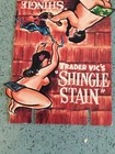 Rare Trader Vic   s Tiki    shingle Stain    Tiki Mug Hut Topper-set Of 2
