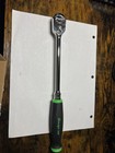 Snap-on Tools Usa New 3 8  Drive Green Soft Grip Long Fixed Head Ratchet Fhl80g