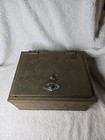 Antique 1940 s Victor Fire Resistant Safe Strong Lock Box With Combination Lock