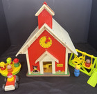 Vintage 1971 Fisher Price Little People Play Family School House  Complete  923