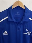 Adidas Team Issued Polo Shirt Men Xl Royal Blue Logo