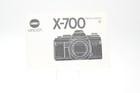 Minolta X-700 Camera Instruction Manual Owner s Guide  g182