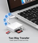 Usb C Sd Card Reader For Iphone 17 16 15 Series  Usb C To Micro Sd Memory Card A
