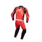 New Men s Motorbike Riding racing Leather Complete Suit Red black   1 Pcs Suit