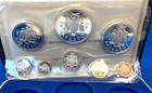 1973 Barbados 8 Coin Proof Set With Silver Neptune 1 93 Oz  W box   Coa