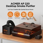 Ap220 Smoke Air Purifier 3-layer Filtration For Acmer P3 Laser Engraving Machine