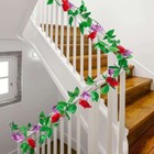 91  Artificial Silk Rose Leaf Garland Vine Ivy Flower String Wedding Party Decor