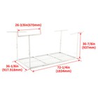 36  X 72  Steel Overhead Garage Adjustable Storage Rack Stable White Rack 450lbs
