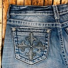 Nwt Miss Me Jeans Womens Sz 29 Easy Boot Crop  Rhinestone Bling Buckle Exclusive