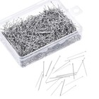 1200pcs Flat Head Sewing Pins  1 Inch Straight Pins For Fabric  Heavy Duty Sta