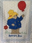 Vintage 90s Paddington Bear Crib Quilt Baby Blanket 90s - Nice  