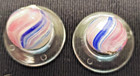 Antique Peewee Onion Skin Peppermint Marbles Pink Blue White 1880s  204