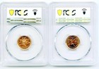 2012 1c Canada Penny 2-coin Set Pcgs Ms66 Rd Zinc   Steel Last Year Issue Cent