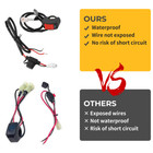 Led Headlight Light Bar Upgraded Kit Universal Atv 7 8   Handlebars Plug-n-play