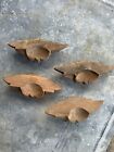 Vintage Drawer Pulls Antique Wooden Cabinet Handles Set Of 4