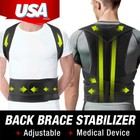 Back Brace Posture Corrector Women Men Shoulder Straightener Adjustable Support-