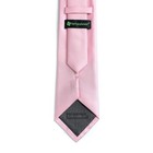 Mens Handmade Solid Neckties extra Long Tie For Men Pink tie pocket Square 