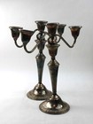 Prelude By International Sterling Silver Candelabra 3 Light Set