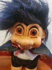 Vintage Troll Doll 8  Russ Large Halloween Count Dracula Vampire  Very Nice