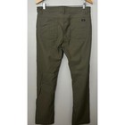 Prana Zion Pants Mens 35x32 Olive Green Slim Fit Nylon Stretch Outdoor Hiking