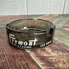 Vintage Hotel Fremont Las Vegas Nv Black Clear Glass Ashtray