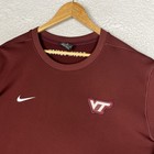 Nike Virginia Tech Hokies Sweatshirt Men Xl Crewneck Maroon Team Issue Nation
