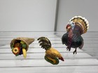 Vtg Dollhouse Miniatures Decor   Accessories Turkey Rooster Cornucopia Lot 1 12