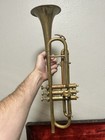 Old Vintage Antique Brass Trumpet Czechoslovakia W  Case