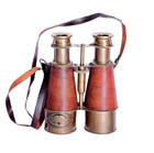 Nautical Brass Antique Telescope Spyglass Marine Pirate With Leather Case Gift