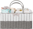 Large Baby Diaper Caddy Organizer  Paper Rope Storage Baskets Nursery Bin Wit   