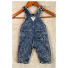 Vintage Oshkosh Bgosh Denim Overalls Vestbak Acid Wash 6 9m Cotton 80s 90s Blue
