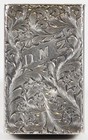 Vintage 925 Sterling Silver Scroll Engraved Fancy Cigarette Case