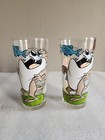 Tasmanian Devil   Porky Pig 1976 Pepsi Collector Series Glass     Warner Bros 