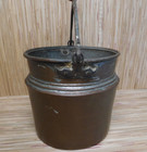 Vintage Copper   Tin Pail Cauldron Pot Planter Bale Handle Made In Turkey-10 x9 