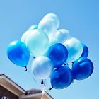 Blue Balloon Set 60 Packs 12 Inches Metallic Chrome Pearl Shower Birthday Party