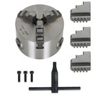 Lathe Chuck K11-80 3 Inch 3-jaw Self-centering Design 80mm Steel Grinding Jaw