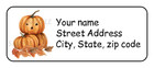 30 Halloween Personalized Return Address Labels Stickers Tags Pumpkins Fall
